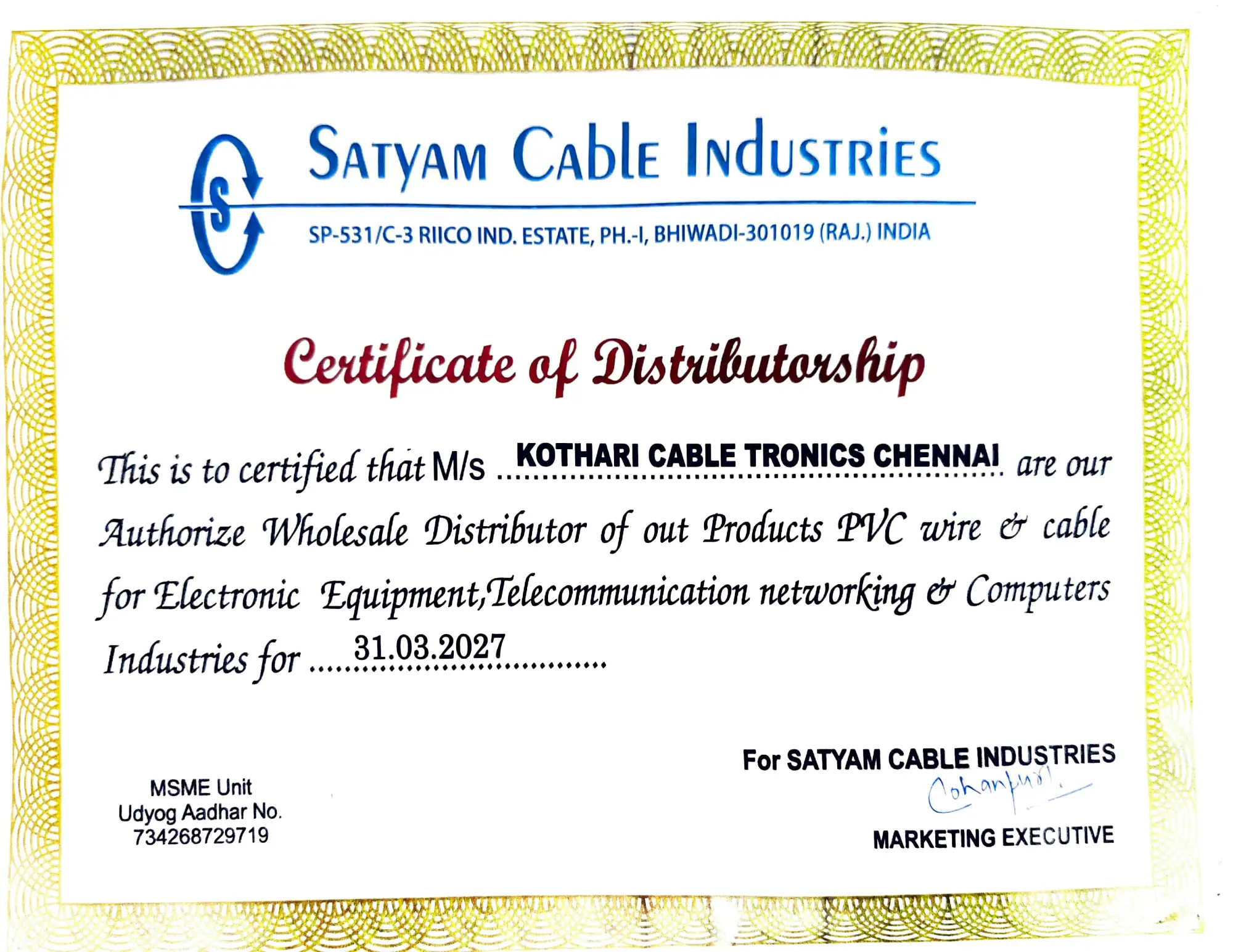 Satyam Cable Industries